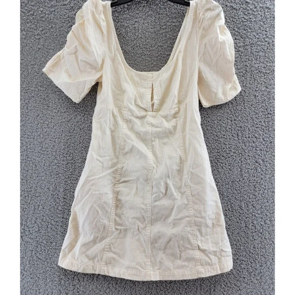 Free People | Dresses | Free People Cheyenne Denim Mini Dress Womens S Ivory Scoop Neck Hookeye Front | Poshmark Free People | Dresses | Free People Cheyenne Denim Mini Dress Womens S Ivory Scoop Neck Hookeye Front | Poshmark